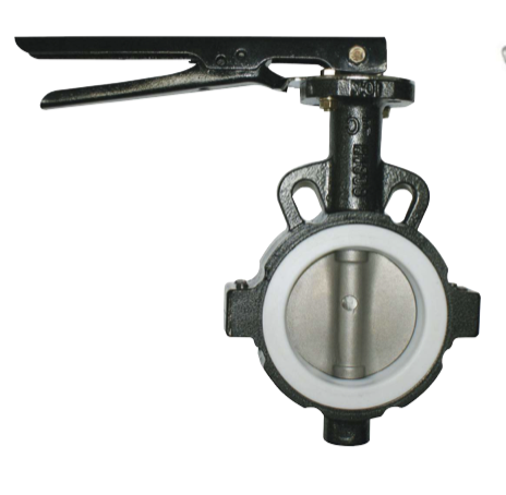 HS BFV CAST IRON TEFLON LEVER